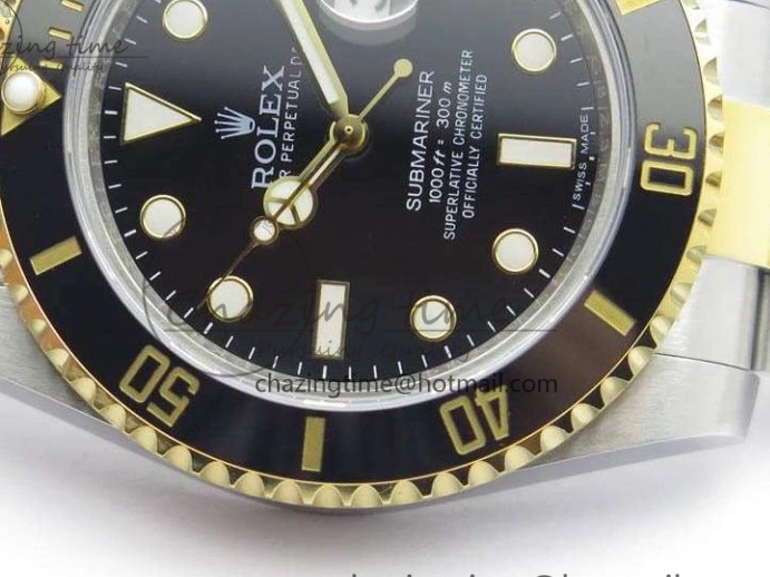 YG 116613LN Noob On Submariner SS Black V5 A2836 Bracelet Dial Edition 1:1 Best 0403